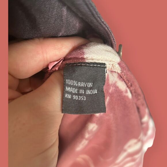 💜 TIE DYE J GEE OMBRE MAXI SHIRT DRESS PURPLE GRAY PINK SIZE XL - Picture 5 of 6